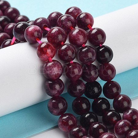 Dyed Natural Malaysia Jade Beads Strands G-G021-01A-04-1