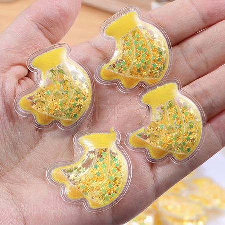 Transparent PVC Plastic Cabochons JX139A-06-1