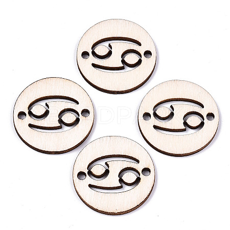 Unfinished Natural Poplar Wood Links Connectors WOOD-S045-139B-03-1