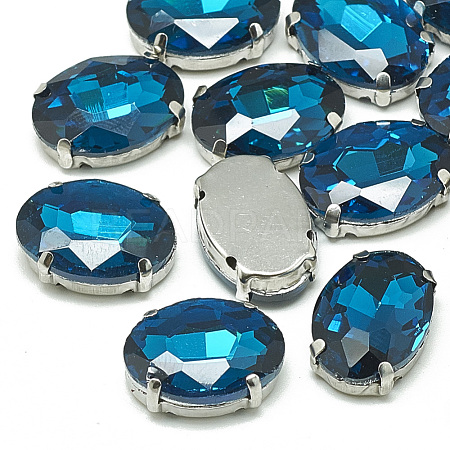 Sew on Rhinestone RGLA-T091-13x18mm-14P-1