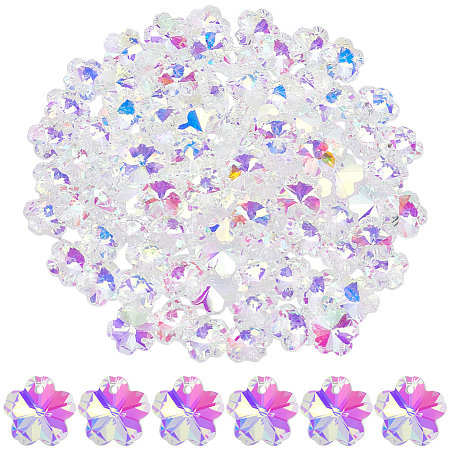 100Pcs Glass Pendants GLAA-SP0001-63-1