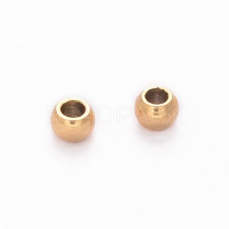 Barrel Ion Plating(IP) 304 Stainless Steel Beads STAS-F098-01-1