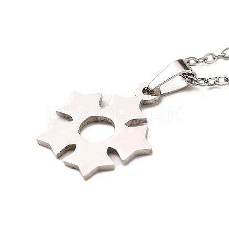 Non-Tarnish Stainless Steel Pendants Necklaces NJEW-K267-01B-P-1