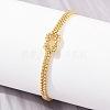 Brass Box Chain Knot 2-Strand Bracelets for Women KK-CBA68DA-17B-G-3