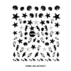 3D Black Transfer Stickers Decals MRMJ-R090-59-DP3227-2
