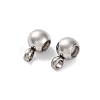202 Stainless Steel Beads STAS-S151-02P-B-1