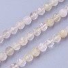 Natural Gold Rutilated Quartz Beads Strands G-F619-10A-4mm-1