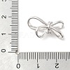 925 Sterling Silver Bowknot Connector Charms STER-S013-01P-3