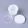 50g PP Plastic Refillable Mask Jar MRMJ-WH0040-02-2