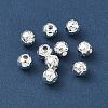 304 Stainless Steel Hammered Round Spacer Beads SA-CBA37BC-01B-S-2