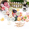 100Pcs 10 Style Silk Cloth Flower DIY-WR0003-92-6