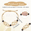 Adjustable Braided Nylon Cord Macrame Pouch Bracelet Making AJEW-SW00013-11-2