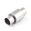 Tarnish Resistant 304 Stainless Steel Magnetic Clasps with Glue-in Ends STAS-F276-04P-2