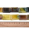 Dyed Natural Agate Beads Strands G-T144-25B-04-5