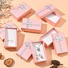 Valentines Day Wife Gifts Packages Cardboard Jewelry Set Boxes with Bowknot and Sponge Inside CBOX-R013-4-5