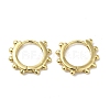 Granulated Ring Brass Huggie Hoop Earrings for Women EJEW-C097-06A-G-1