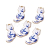 Rack Plating Alloy Enamel Pendants ENAM-K050-03H-3