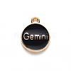 Alloy Enamel Pendants X-ENAM-S124-01A-08I-3