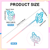 1 Set Butterfly Acrylic Plant Labels AJEW-BC0008-69-2