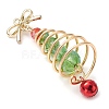 Glass & Alloy Pendants PALLOY-JF02990-02-3