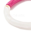 Acrylic Tube Beaded Stretch Bracelets BJEW-JB07777-5