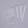 Transparent Acrylic Earring Display Stands EDIS-WH0007-01-1