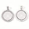 Alloy Pendant Cabochon Settings LS-PALLOY-S107-005P-RS-2