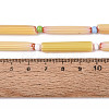 Handmade Millefiori Glass Lampwork Strip Beads Strands LA-N047-01C-4