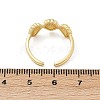 Brass Adjustable Open Cuff Rings for Women RJEW-R032-03G-5