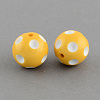 Bubblegum Opaque Acrylic Round Beads MACR-R527-20mm-13-1