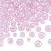 105Pcs 3 Styles Electroplate Opaque Solid Color Glass Beads Strands GLAA-TA0004-40B-3