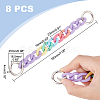 Acrylic Curban Link Shoe Decoration Chain AJEW-PH0011-09-2