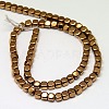 Electroplate Non-magnetic Synthetic Hematite Beads Strands G-J172-2x2mm-05-2