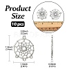 Tibetan Style Alloy Chandelier Components Links TIBEP-YW0001-66-3