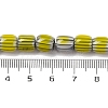 Handmade Lampwork Chevron Beads Strands LAMP-K041-01B-24-5