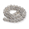 Natural Grey Agate Beads G-A047-1-2