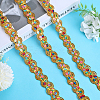Polyester Paillette Lace Ribbon OCOR-WH0078-113B-4