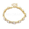 Brass Micro Pave Cubic Zirconia Bracelets BJEW-R100-03G-1