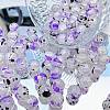 Transparent Crackle Glass Beads GLAA-D012-02E-1