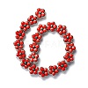 Handmade Porcelain Flower Beads Strands PORC-F003-01E-3