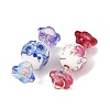 Electroplate Glass & Handmade Porcelain & 304 Stainless Steel Pendants PALLOY-JF05987-2