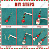 SUNNYCLUE Christmas Earring Making Kit DIY-SC0021-83-6