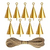 Iron Bell Hanging Ornaments AJEW-H145-91G-1