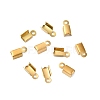 Ion Plating(IP) 304 Stainless Steel Folding Crimp Cord Ends FIND-Q118-01G-03-1