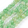 Spray Painted Glass Beads Strands GLAA-A038-D-80-1