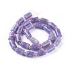 Natural Lepidolite/Purple Mica Stone Beads Strands G-F653-21-2