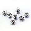 Rack Plating Brass Cubic Zirconia Beads ZIRC-S029-01P-1