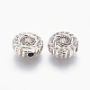 Tibetan Style Alloy Beads TIBEB-R022-P-FF-2