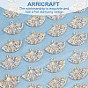 ARRICRAFT Plastic Metal Enlaced Pendants KY-AR0001-16-4