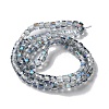 Electroplate Glass Bead Strands X-EGLA-R064-4mm-05-4